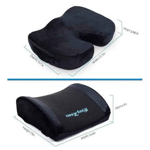 Coccyx Lumbar and Seat Cushion Set - Picture 2 of 12